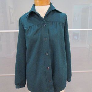 Vintage 1970's Montgomery Ward Button Front Long Sleeve Shirt
